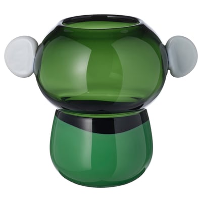 IKEA PS 2026 IKEA PS 2026 Ваза, стекло/зеленый/белый, 22 см
